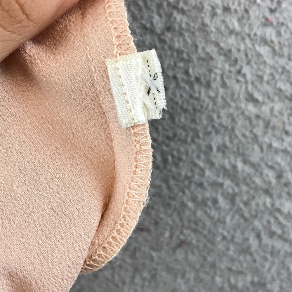 Free People Intimately FP Beige Tube Top Handkerchief Hem Large - Picture 7 of 8